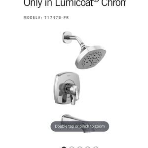 DELTA 17 Series Tub and Shower Only in Lumicoat® Chrome  Model T17276-PR